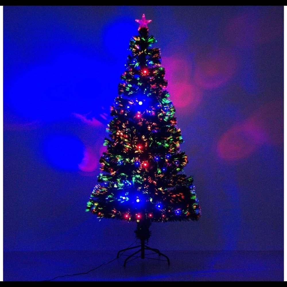 6FT BRANDNEW fiberoptic predecorated ChristmasTree